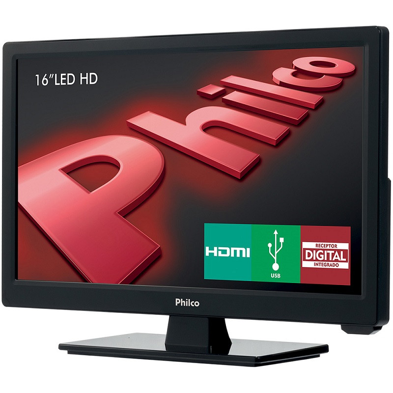 MONITOR TV PHILCO "16" LCD HD PH16D10D HDMI PT