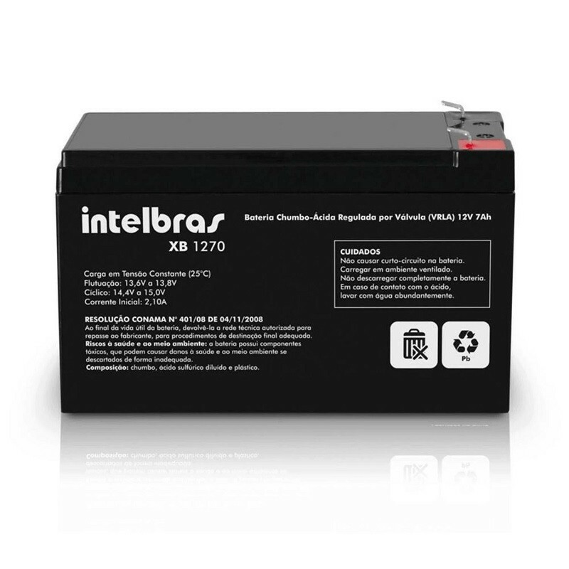 BATERIA P/NOBREAK INTELBRAS VRLA 12V 7,0AH XB 1270