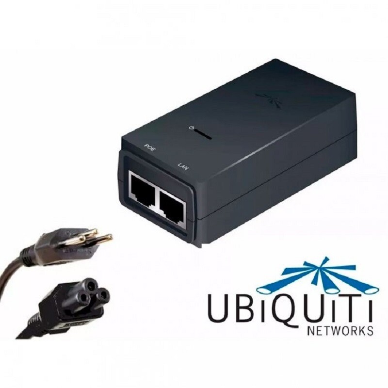 FONTE UBIQUITI NETWORKS POE ADAPTER 24V 1A        