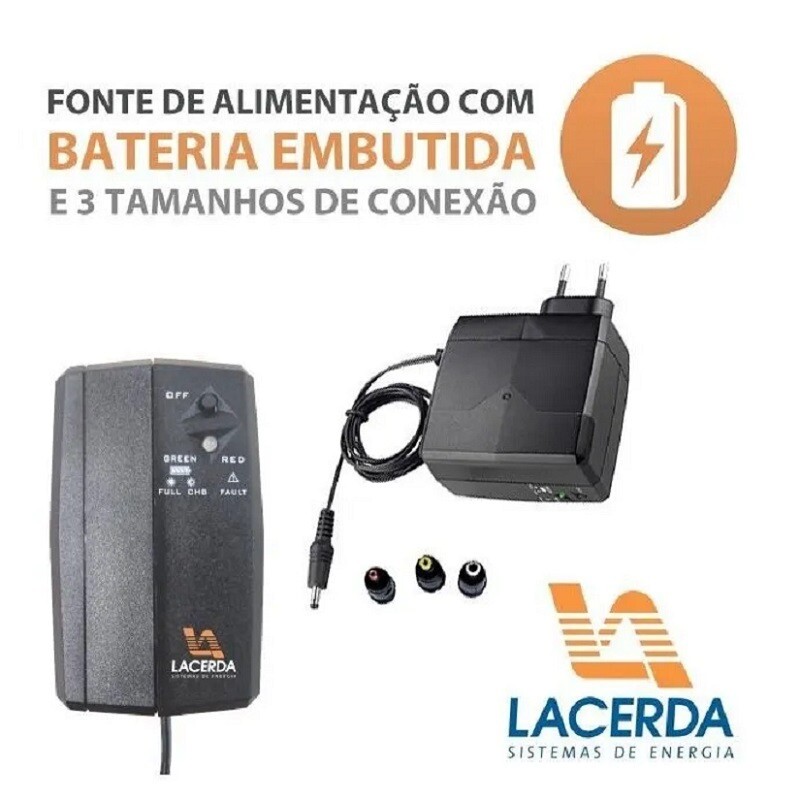FONTE LACERDA UPS-30 12V 2.1A                     