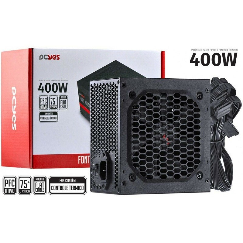 FONTE ATX SPARK PCYES 400W PXSP400WPT S/CABO