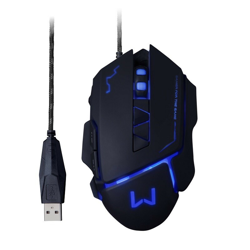 MOUSE MULTILASER USB C/FIO GAMER WARRIOR MO261 PT