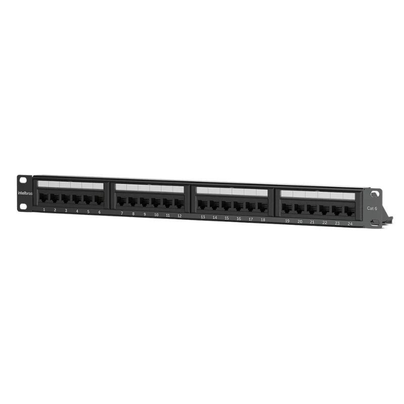 PATCH PANEL INTELBRAS IMPACT GIGA CAT.6 24PORTAS PP624 4770036