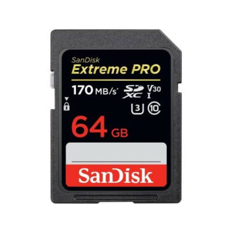 CARTAO DE MEMORIA SD 64GB SANDISK EXTREME CLASSE 10 170MBP/S