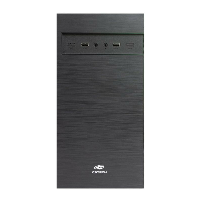 GABINETE C3TECH MICRO ATX MT-32BK C/FONTE 200W PRETO