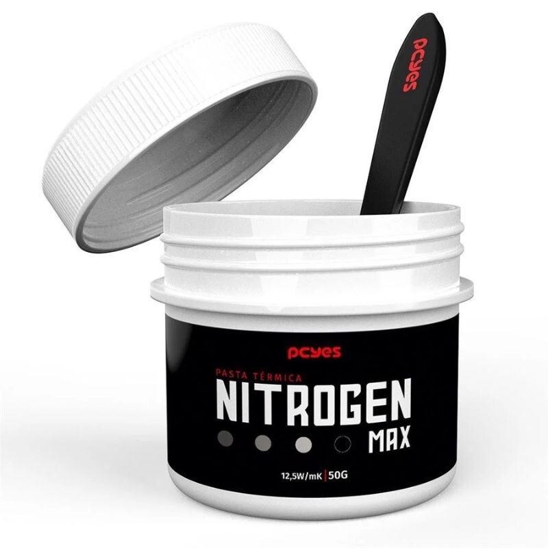 PASTA TERMICA PCYES NITROGEN MAX 50G 12,5W/MK CINZA PCYNM50125