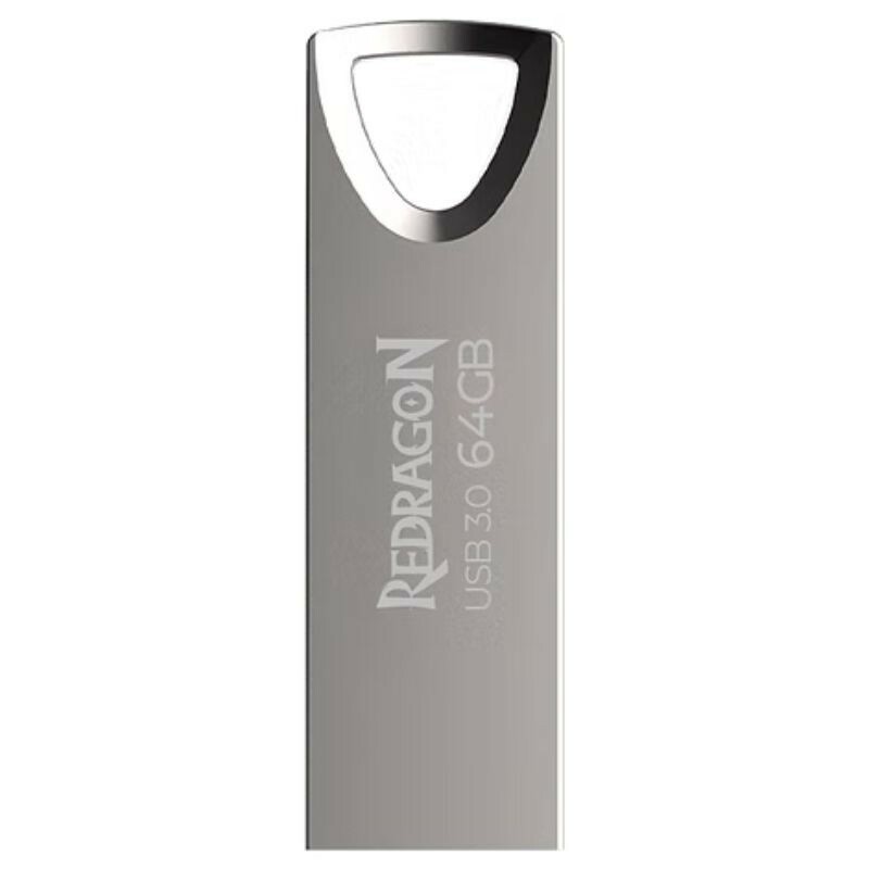 PEN DRIVE 64GB REDARGON 3.0 LUMA FLASH ED-505 PRATA