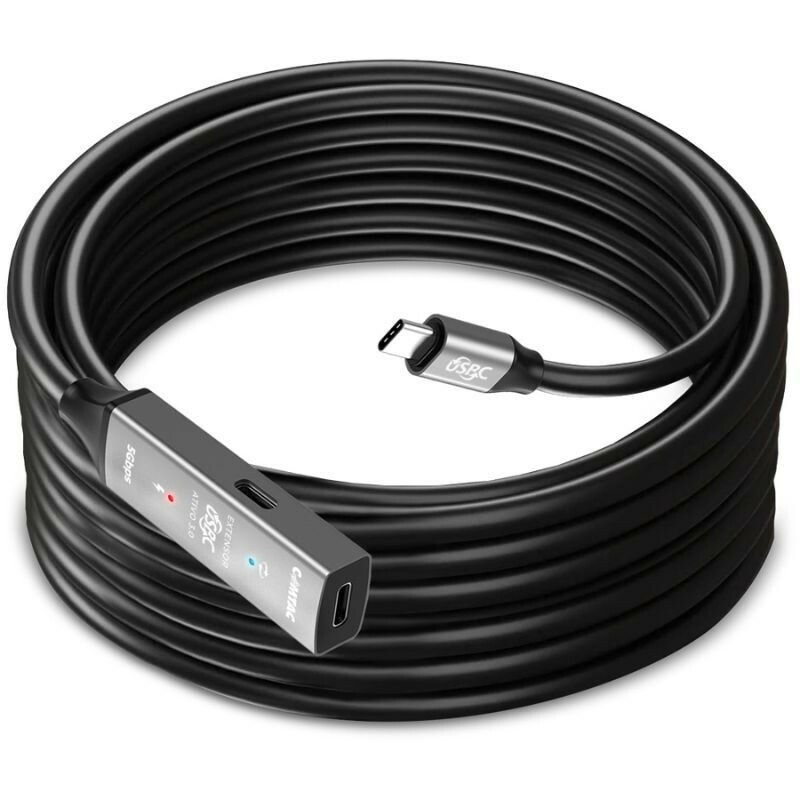 CABO EXTENSOR COMTAC USB-C 3.0 C/AMPLIFICADOR DE SINAL ATIVO 10METROS 20129422