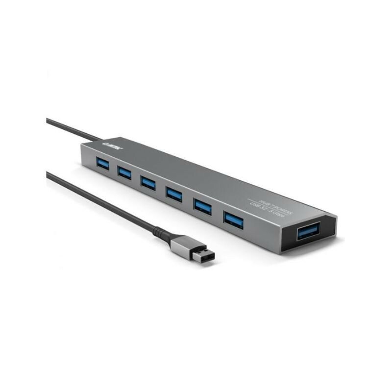 HUB USB-C COMTAC USB 2.0 7PORTAS USB 3.2 GEN ALUMINIO PRATA 24129452