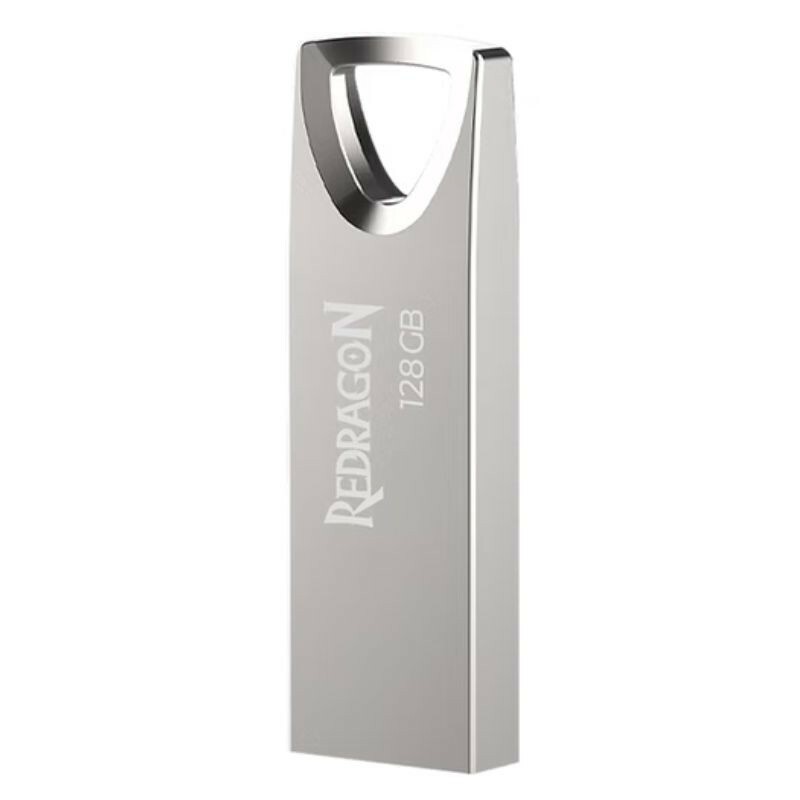 PEN DRIVE 128GB REDARGON 2.0 LUMA ED-306 PRATA