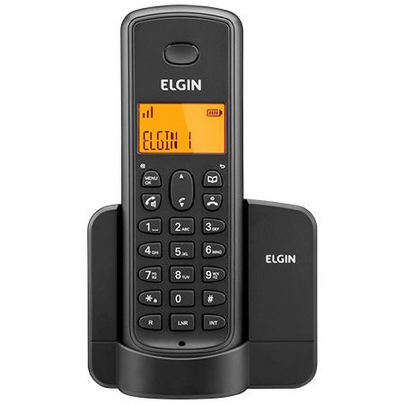 TELEFONE S/FIO ELGIN C/VIVA VOZ TSF-8001 PRETO