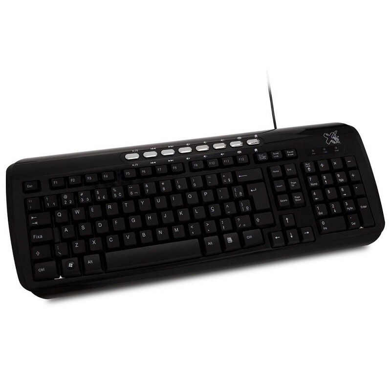 TECLADO MAXPRINT USB MULT.CLASSIC  PRETO 601351-9