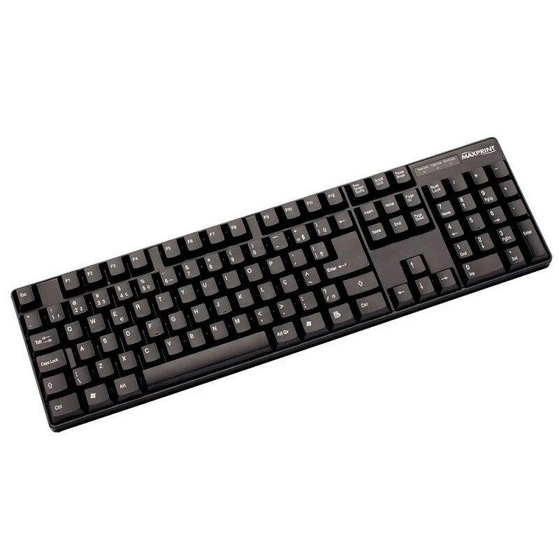 TECLADO MAXPRINT PADRAO PS2 PRETO 60808-8