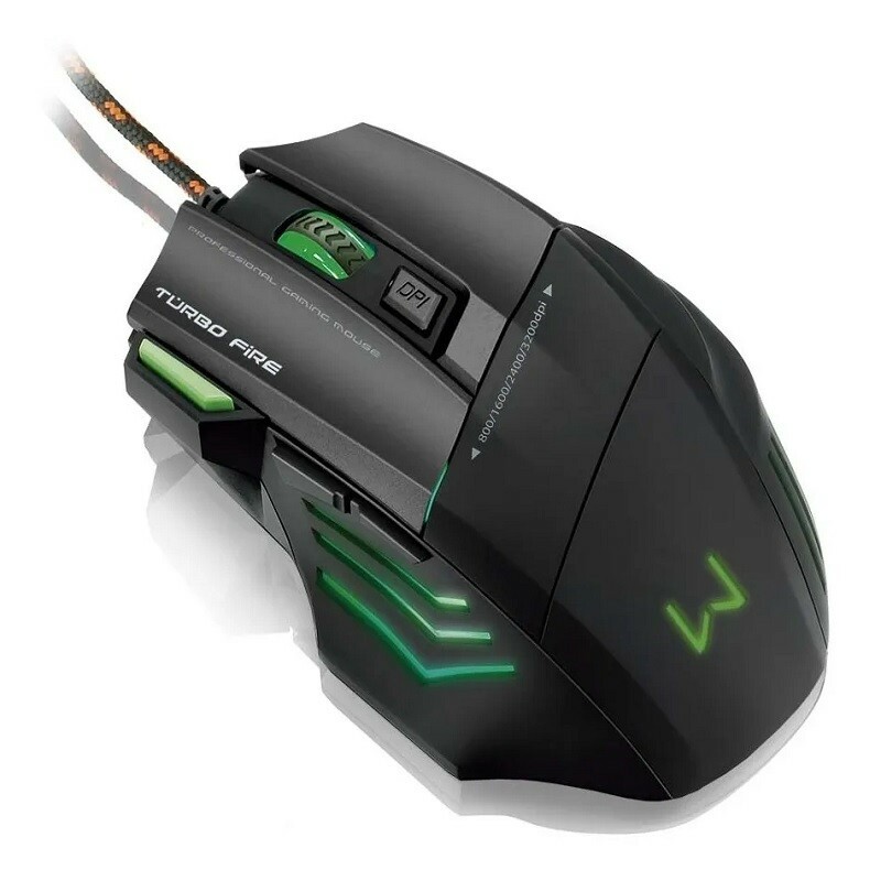 MOUSE MULTILASER USB GAMER MO207 PRETO
