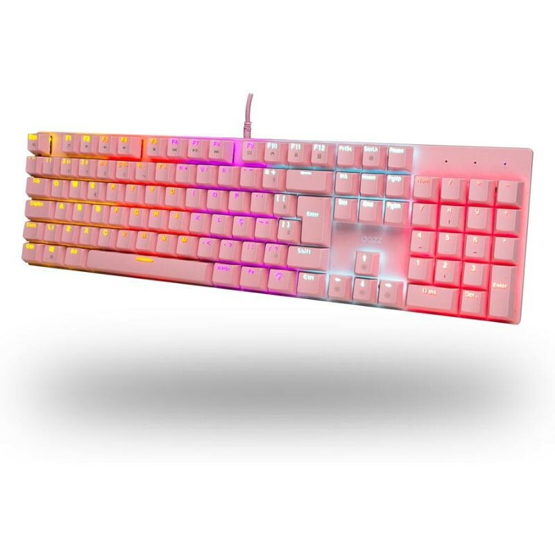 TECLADO DAZZ USB 2.0 MECANICO ORION ESSENTIAL YH BLUE ROSA