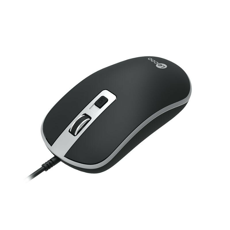 MOUSE LECOO USB COM FIO MS104 PRETO