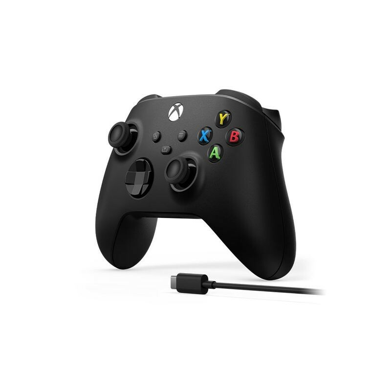 CONTROLE MICROSOFT SEM FIO XBOX + CABO USB-C CARBON BLACK 1V8-00013