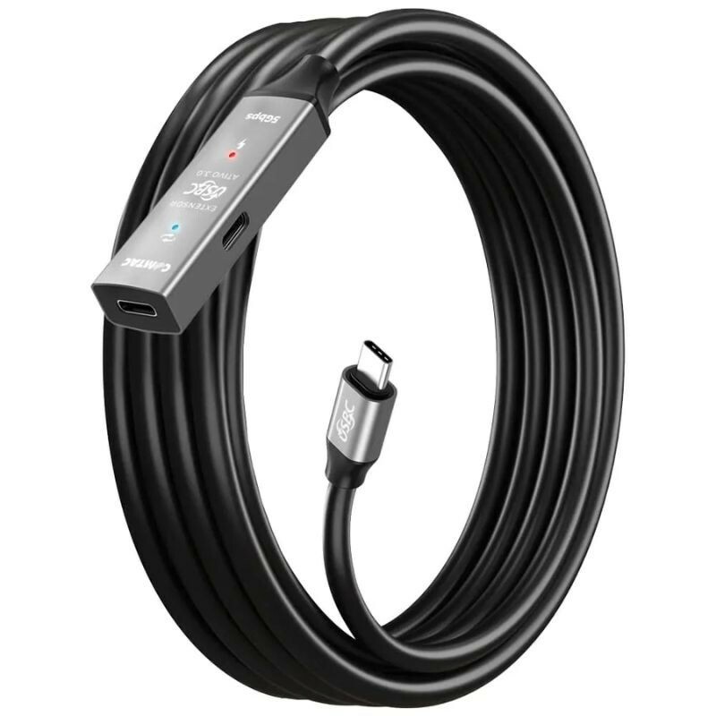 CABO EXTENSOR COMTAC USB-C 3.0 C/AMPLIFICADOR DE SINAL ATIVO 5METROS 20129421