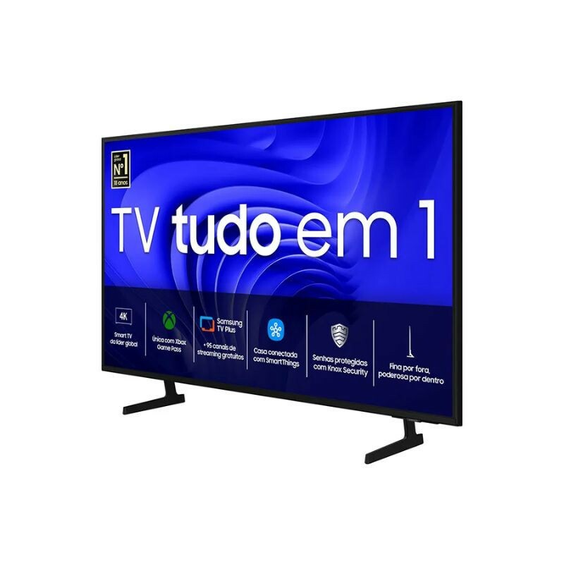 TV 50" UHD SAMSUNG 4K SMART CRISTAL UN50DU7700GXZD PRETA