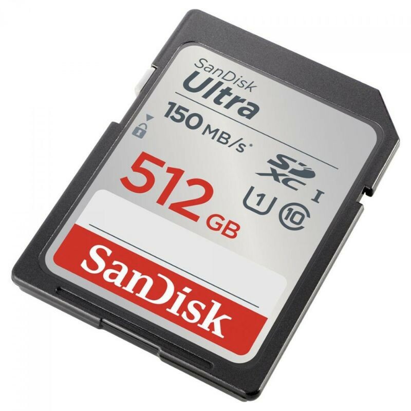 CARTAO DE MEMORIA SD 512GB SANDISK ULTRA CLASSE 10 150MB/S SDSDUNC-512G-GN6IN