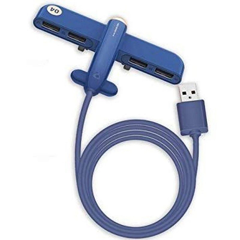 HUB USB UP4YOU 2.0 4 PORTAS HUB20001UP-AZ AZUL