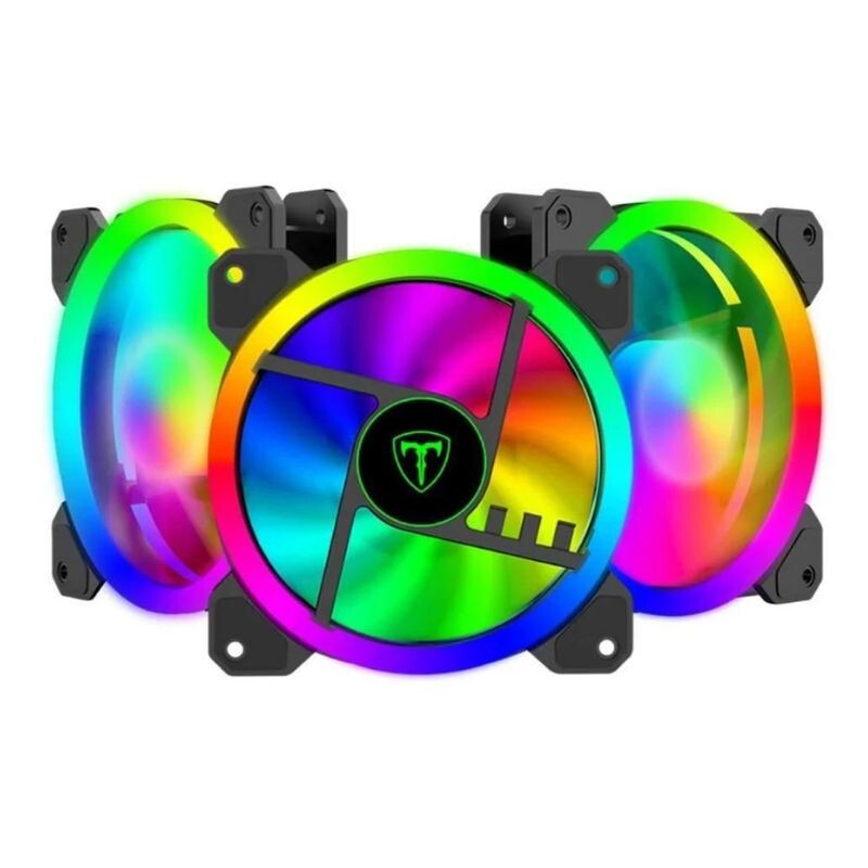 KIT COOLER C/3 FANS 120X25MM T-TGF513 RGB PT      