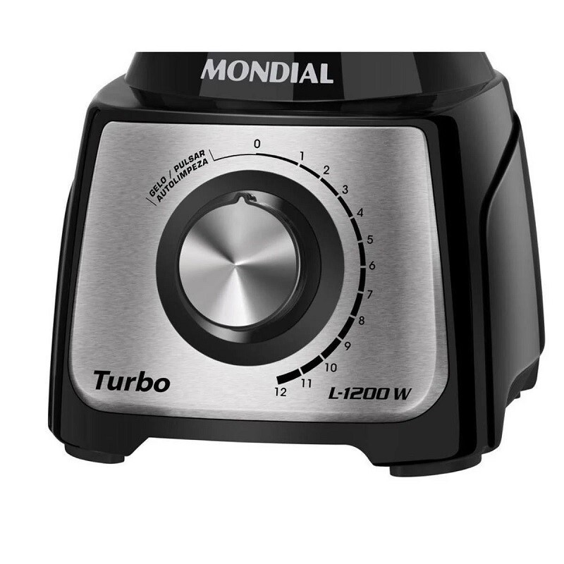 LIQUIDIFICADOR MONDIAL L-1200 BI 127V PRETO       