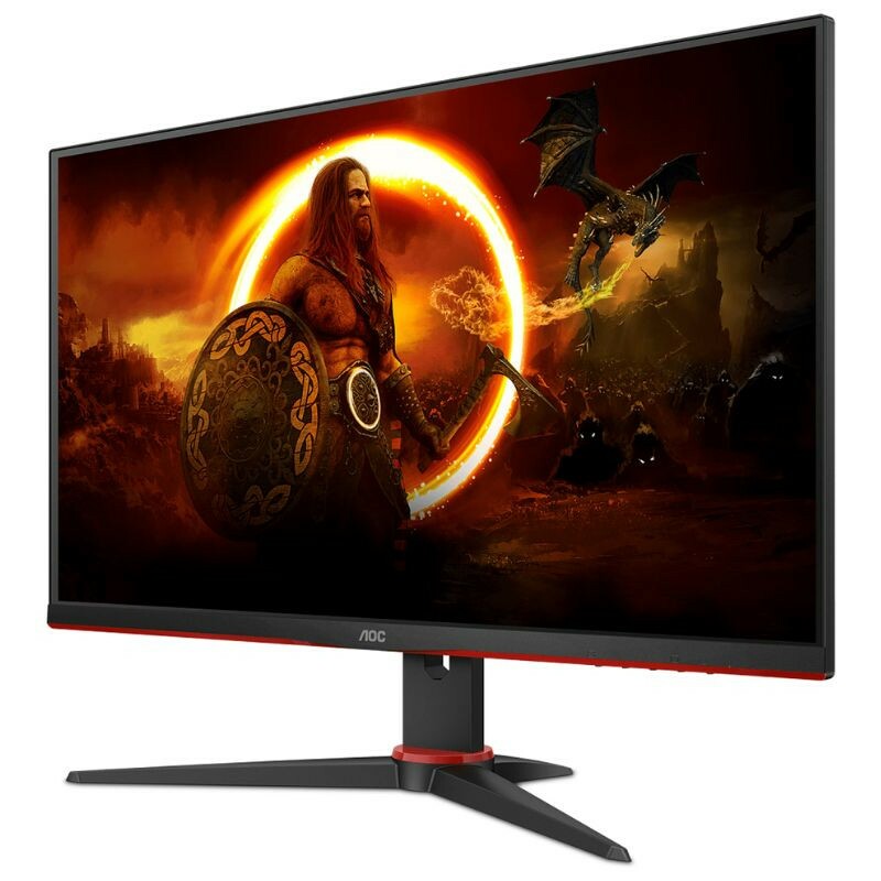 MONITOR GAMER AOC 24" VIPER 165HZ FREESYNC 24G2SE PT/VERMELHO