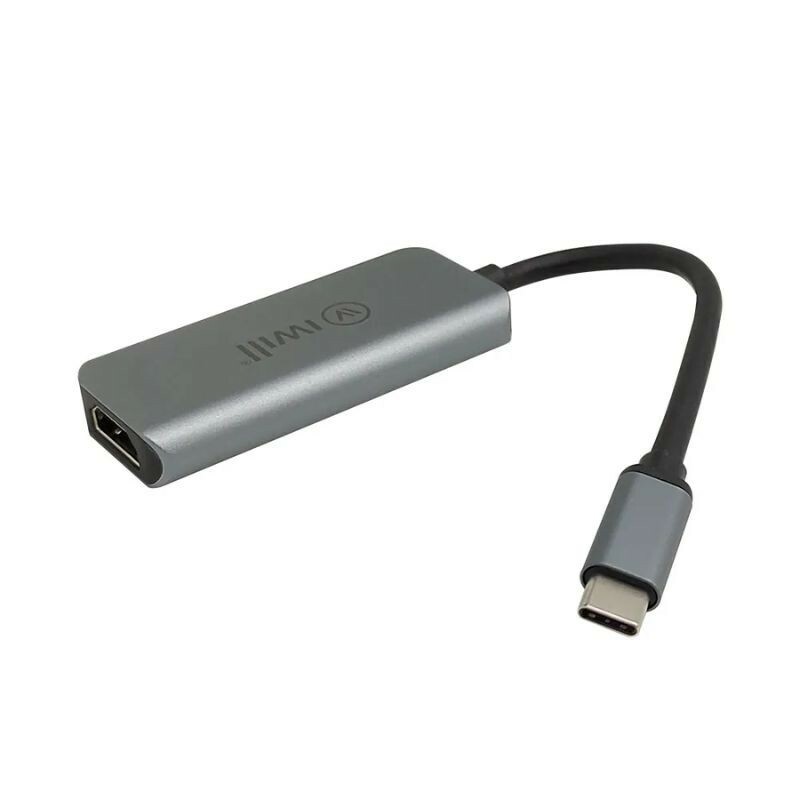 HUB IWILL USB-C MINI 3 EM 1 HDMI/USB/USB-C 1784-HUB USBC 3EM1 GY