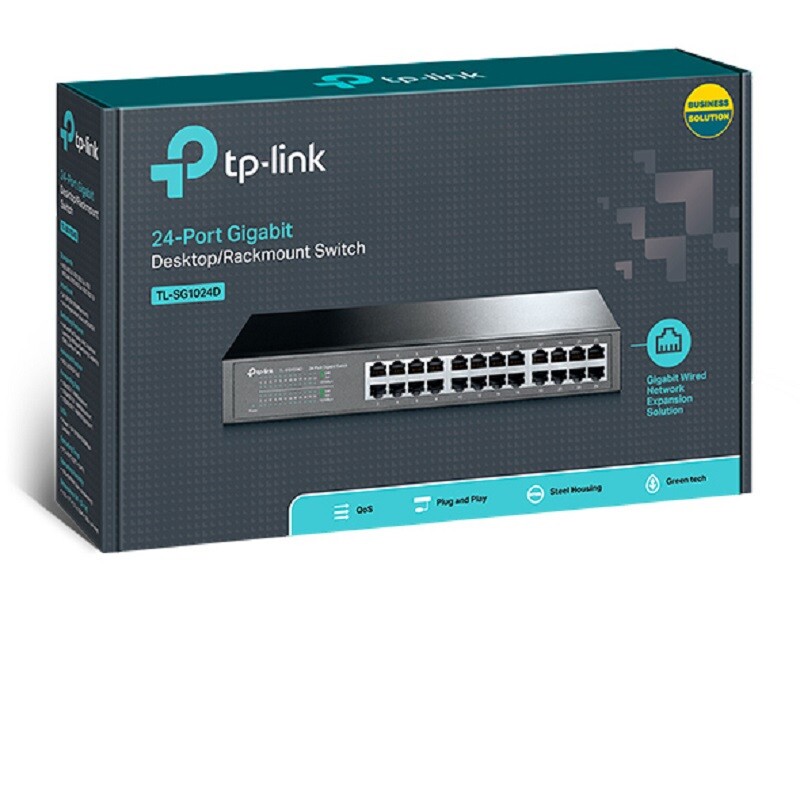 SWITCH TP-LINK 24P 10/100/1000MBPS TL-SG1024D     