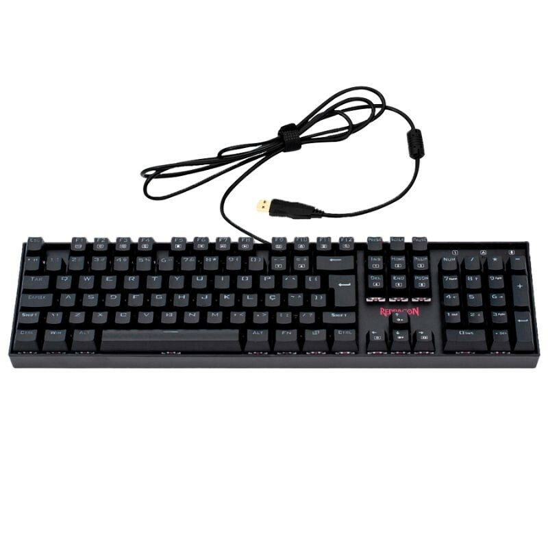 TECLADO REDRAGON GAMER MECANICO MITRA RGB K551RGB-1 PT-BROWN