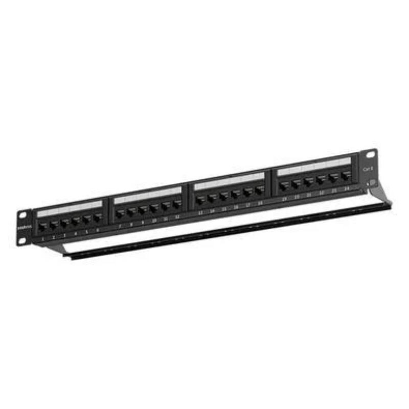 PATCH PANEL INTELBRAS IMPACT LAN CAT5E 24PORTAS PP524 4770037