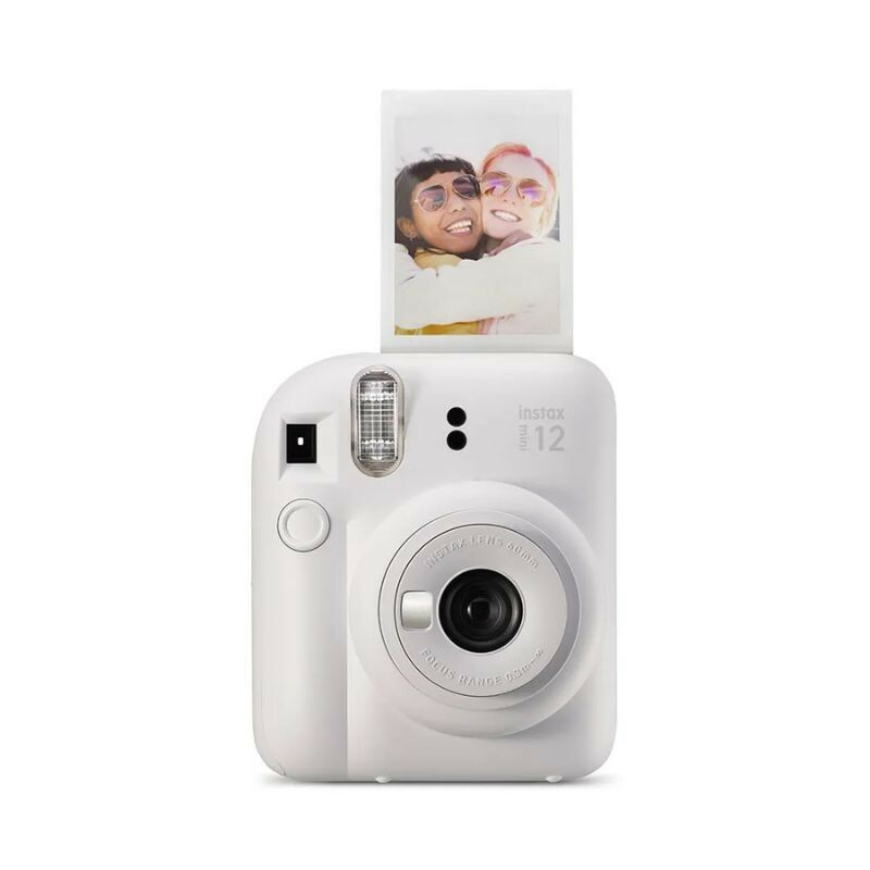 KIT CAMERA FUJIFILM INSTAX MINI 12 + PACK 10 FOTOS SPRAY ART + BOLSA BRANCA
