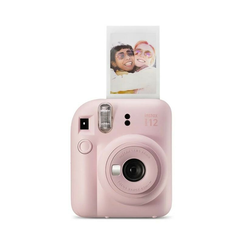 KIT CAMERA FUJIFILM INSTAX MINI 12 + PACK 10 FOTOS SPRAY ART + BOLSA ROSA