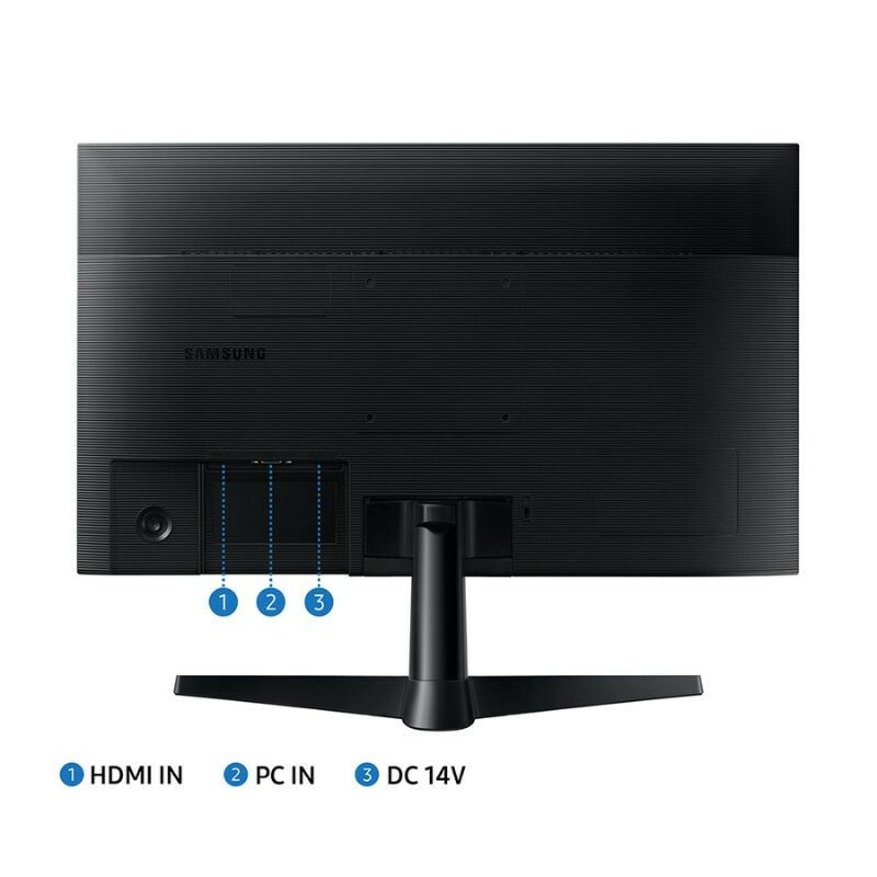 MONITOR GAMER SAMSUNG 24" T350 FHD 75HZ FREESYNC LF24T350FHLMZD PRETO
