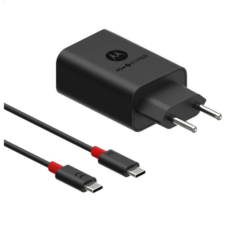 CARREG.MOTOROLA USB-C/C TURBO POWER 45W PRETO     