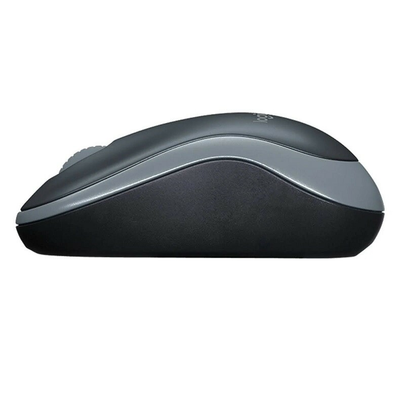 MOUSE LOGITECH USB SEM FIO 2.4GHZ M185 910-003243 CINZA