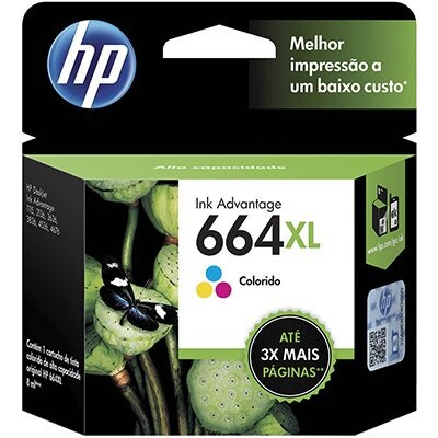 CARTUCHO HP 664XL - COLOR F6V30AB - 8ML           