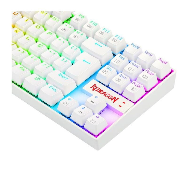 TECLADO GAMER REDRAGON KUMARA PRO RGB BRANCO SWITCH MARROM