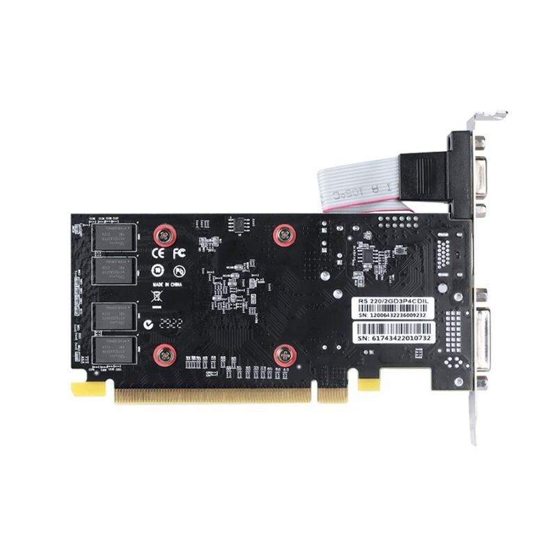 GPU PCYES AMD RADEON R5220 2GB DDR3 64BITS LOW PROFILE