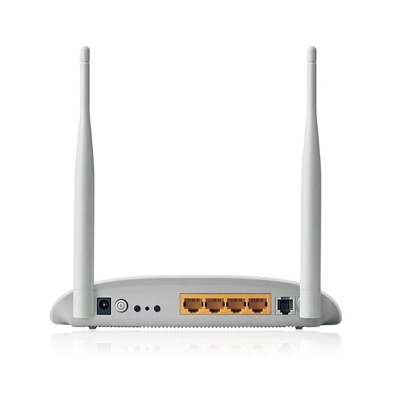 MODEM TP-LINK+ROTEADOR S/FIO ADSL2+ N 300MBPS TD-W8961N    