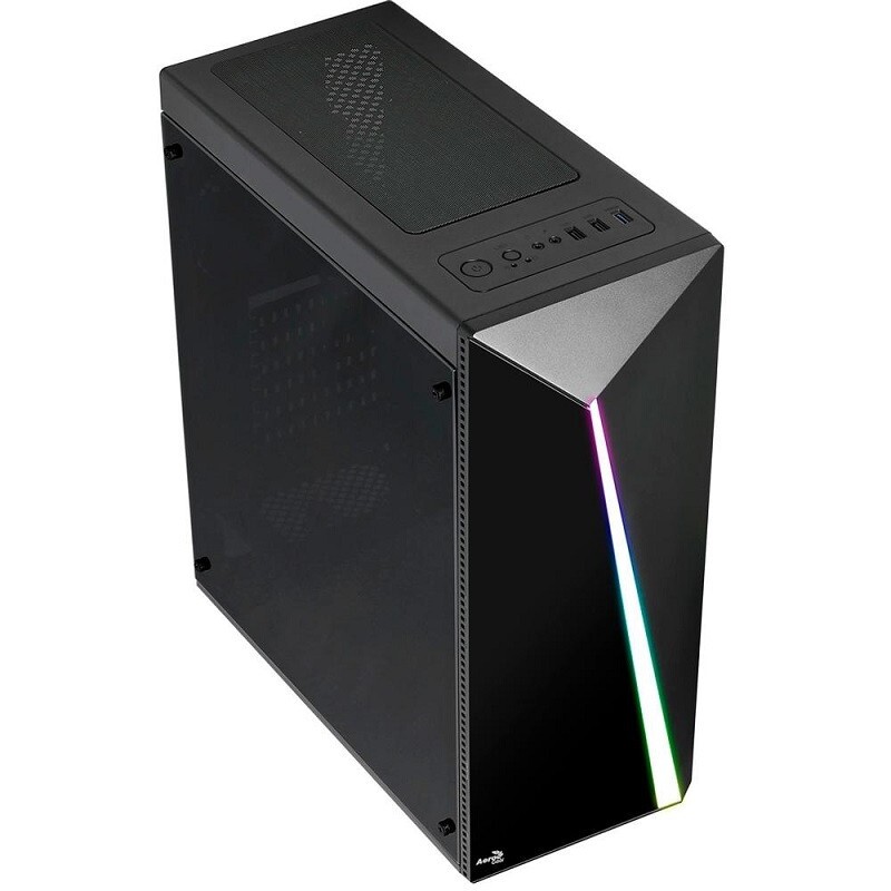 GABINETE AEROCOOL ATX RGB SHARD ACRYLIC PRETO     