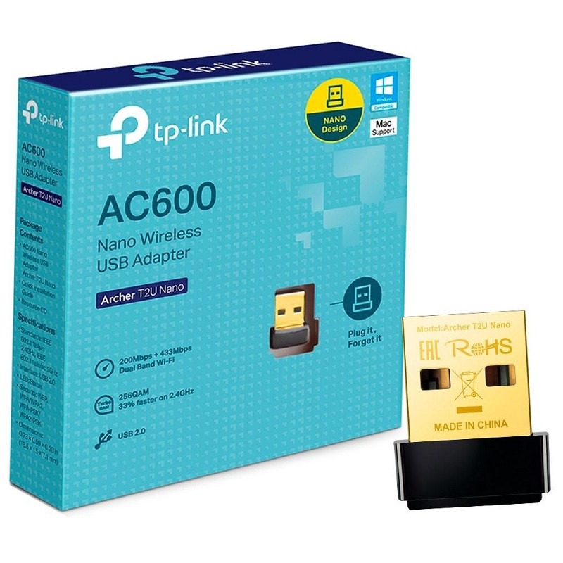 ADAPTADOR USB S/FIO TP-LINK N 300MBPS ARCHER T2U  