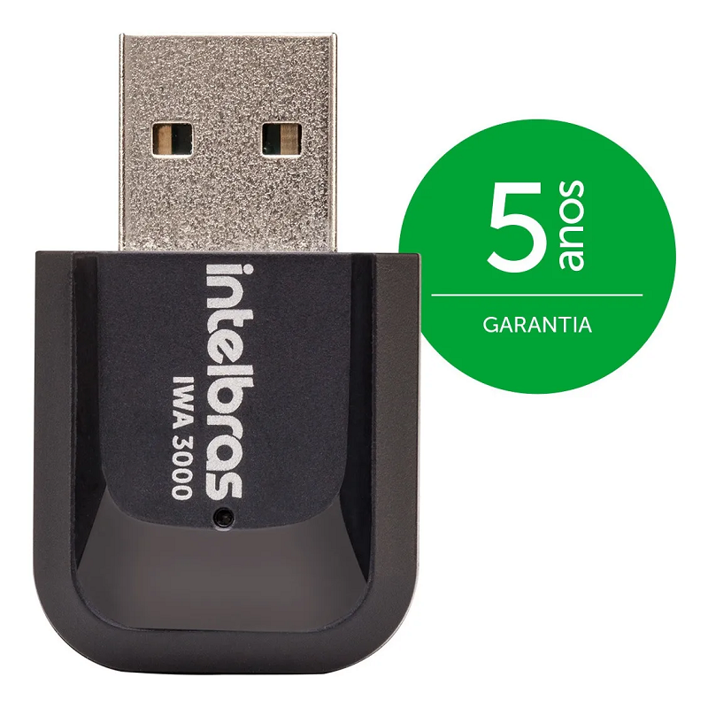 ADAPTADOR USB S/FIO INTELBRAS N 300MBPS IWA3000