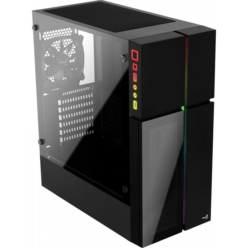 GABINETE AEROCOOL ATX PLAYA RGB VIDRO TEMP. PT    