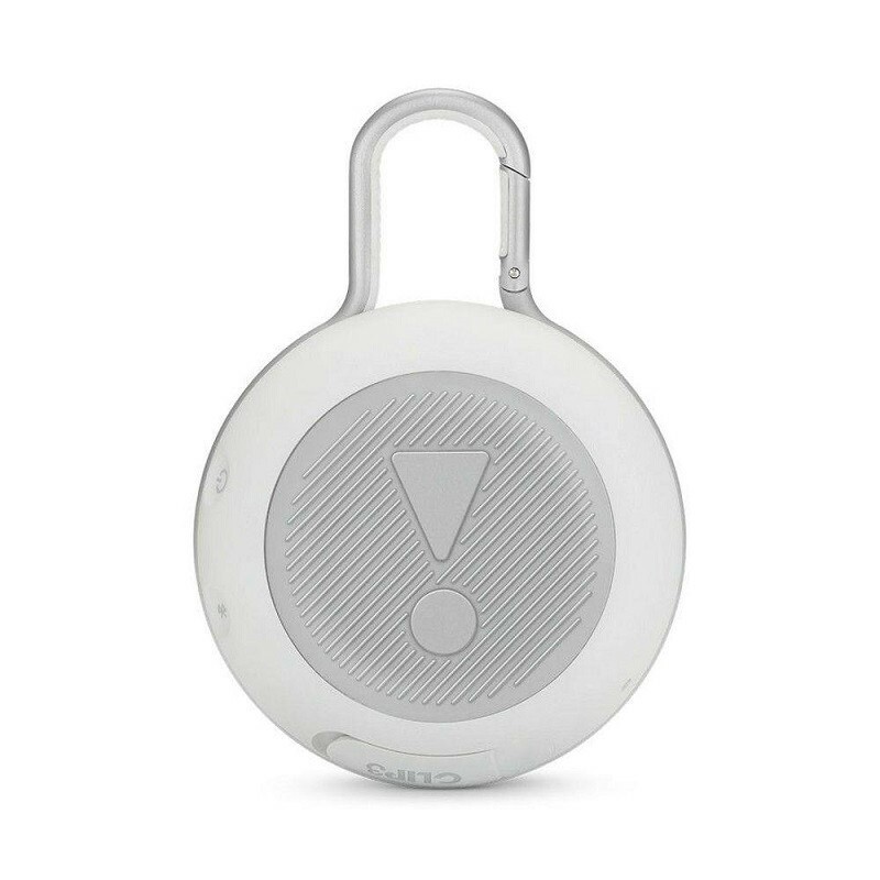 CAIXA DE SOM JBL CLIP 3 BLUETOOTH BRANCO          
