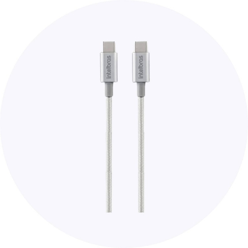 CABO INTELBRAS USB-C/USB-C 1,5  NYLON BC EUCC 15NB