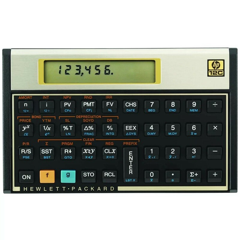 CALCULADORA HP FINANCEIRA 12C GOLD                