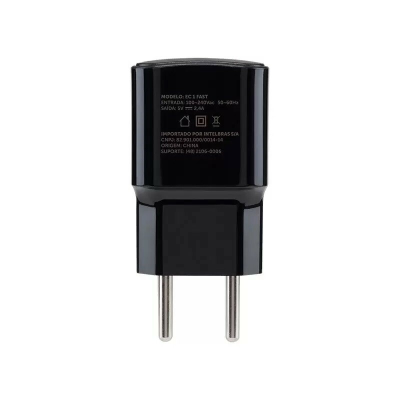 CARREGADOR INTELBRAS UNIVERSAL USB 1P EC1FAST PT  