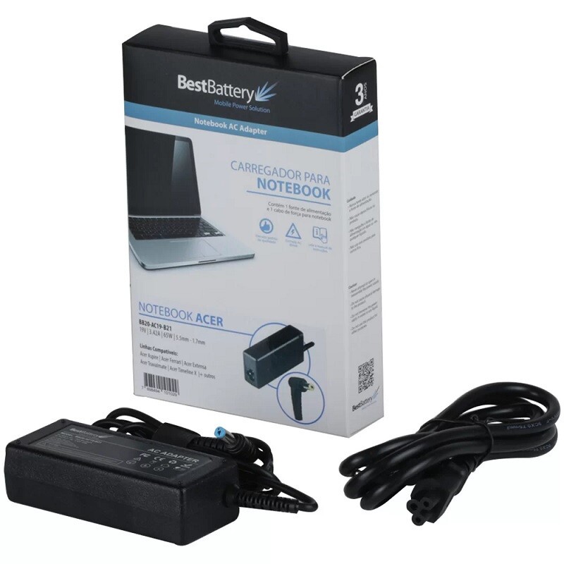 CARREGADOR UNIVERSAL BESTBATTERY P/NOT.65W PT     